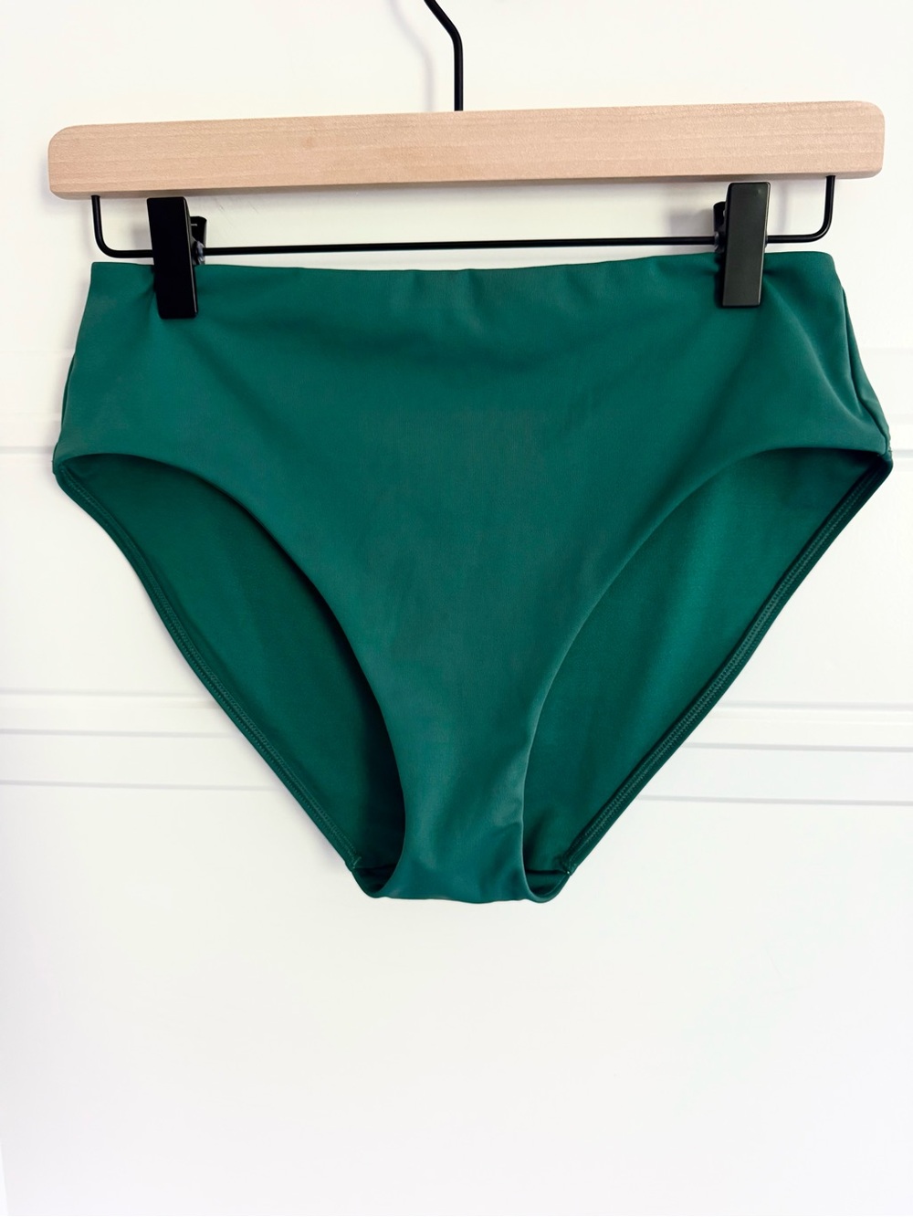 Athleta High Rise Trillium Green Swim Bottom, S